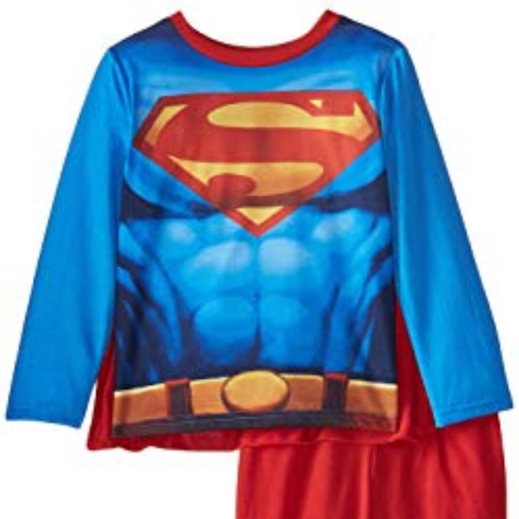 Batman NWT Children/'s 2 Piece Comic Book Super Hero Pajama Set Superman